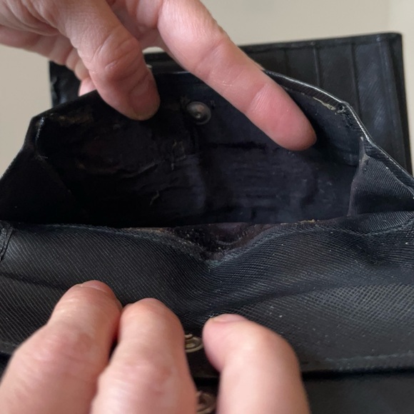 Prada Saffiano Leather Trifold Wallet - Picture 11 of 11